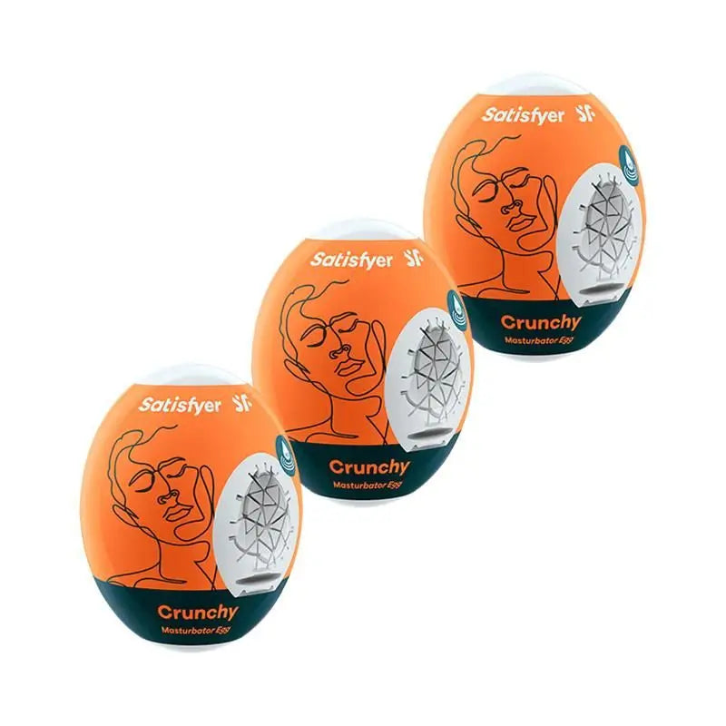 Sada Satisfyer 3 – Masturbačné vajce, model Crunchy