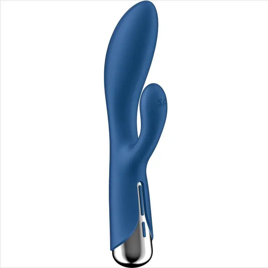 Satisfyer Spinning Rabbit 1 – stimulácia klitorisu a bodu G, modrá 