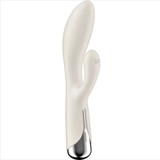 Satisfyer Spinning Rabbit 1 – stimulácia klitorisu a bodu G, béžová 