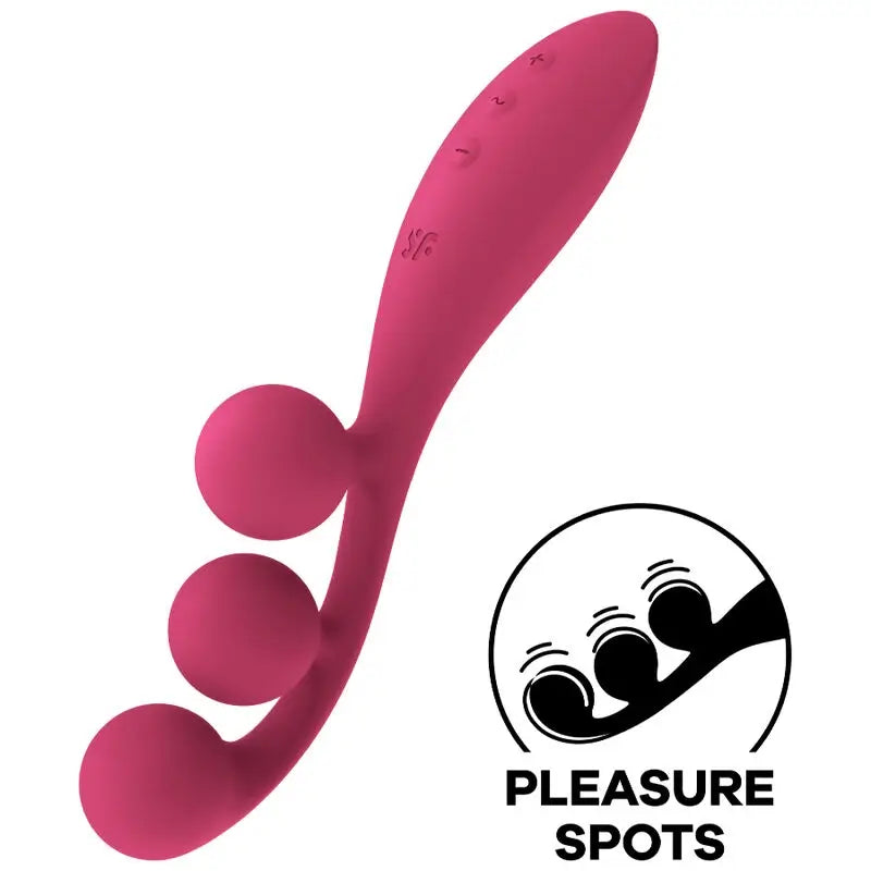 Satisfyer Tri Ball 1 Multi vibrátor – červený 