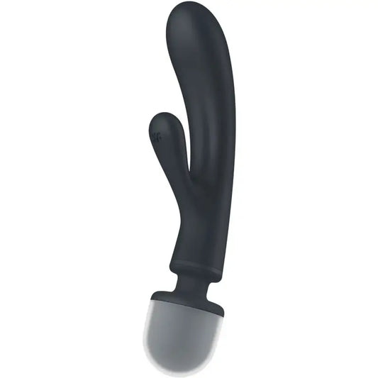 Satisfyer Triple Lover Masážny vibrátor typu „rabbit“ – sivý 