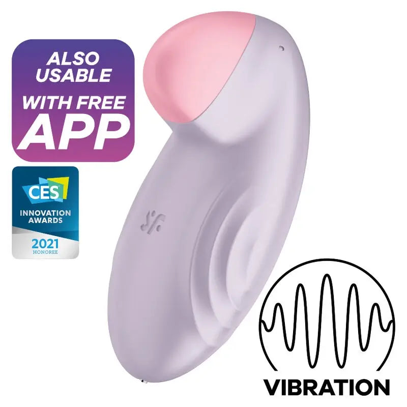 Satisfyer Tropical Tip – vibrátor Lay-On, fialový 