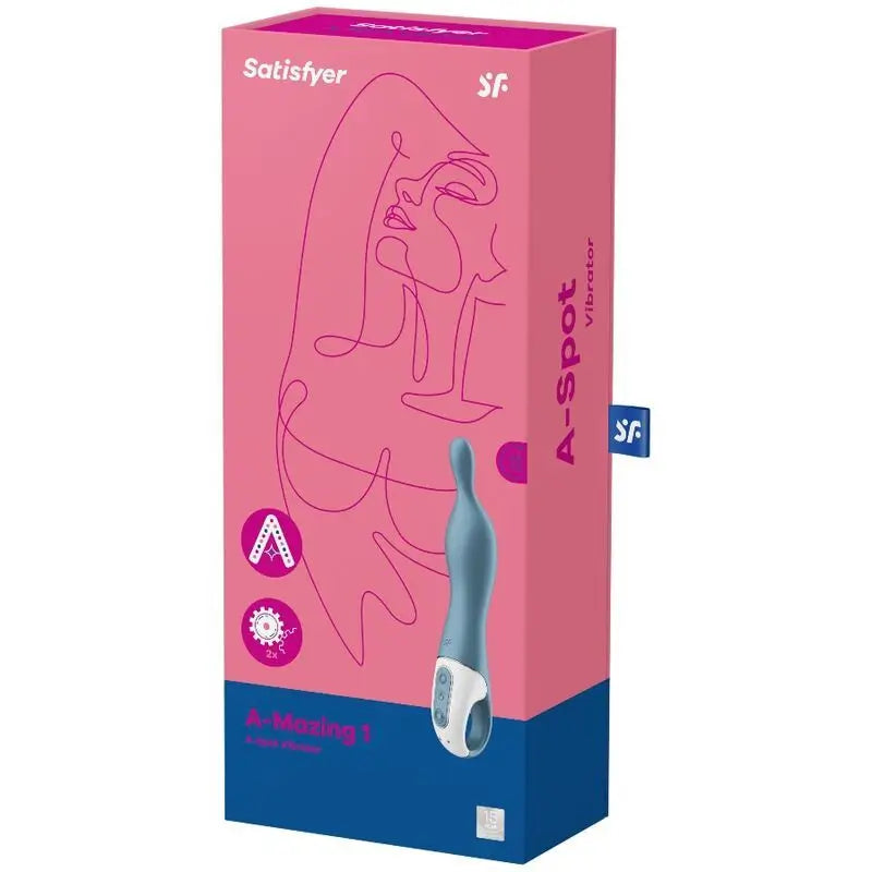 Vibrátor Satisfyer A-Mazing 1 – vibrátor na bod A – modrý