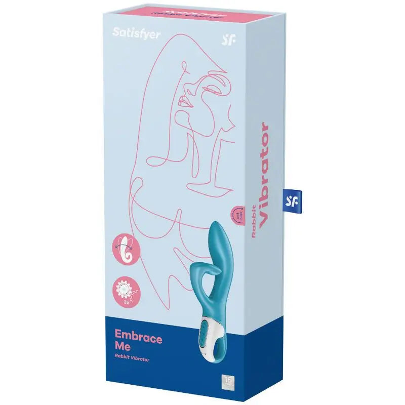 Vibrátor Satisfyer  Embrace Me – vibrátor na bod G – tyrkysový