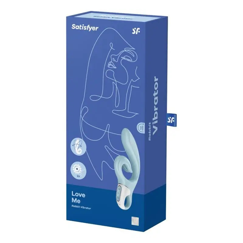 Vibrátor Satisfyer  Love Me Rabbit – modrý