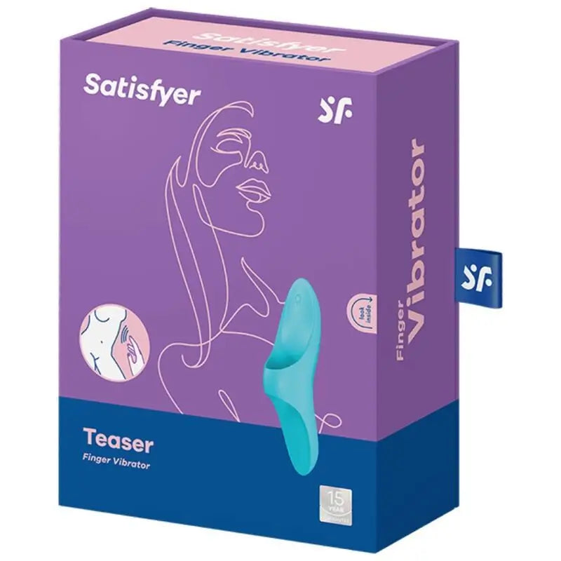 Vibrátor Satisfyer Teaser Dedal – svetlo modrý
