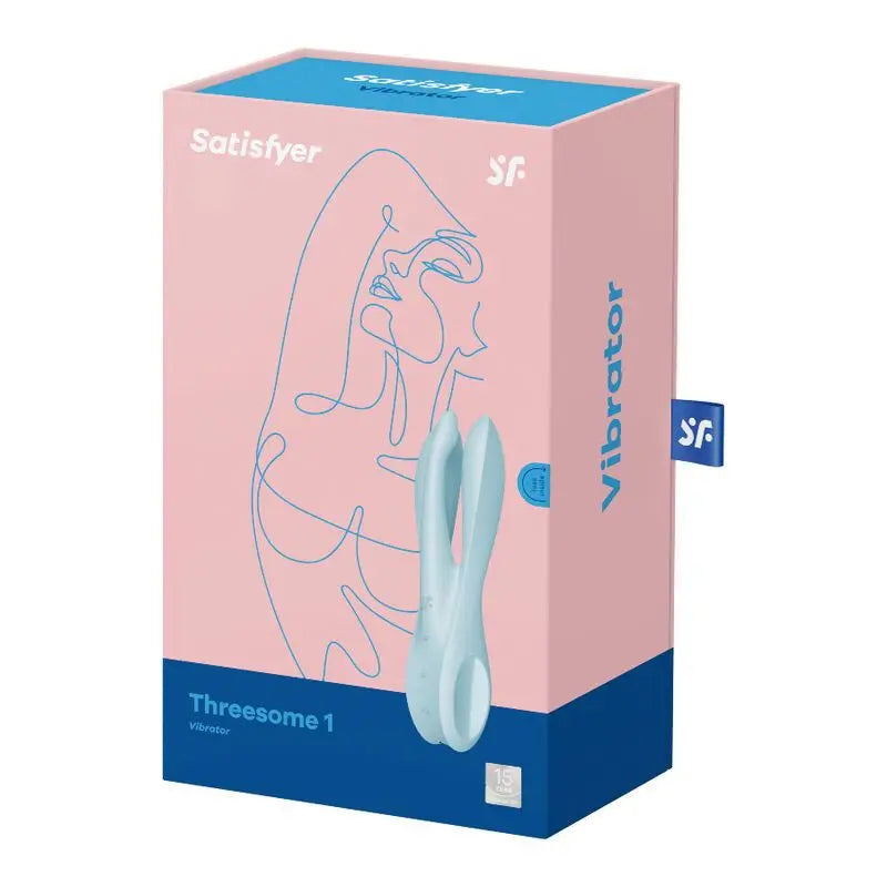 Vibrátor Satisfyer Threesome 1 – modrý