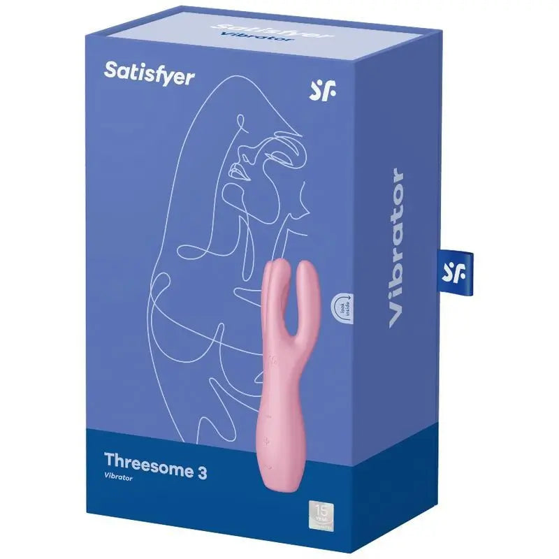 Vibrátor Satisfyer Threesome 3 – ružový
