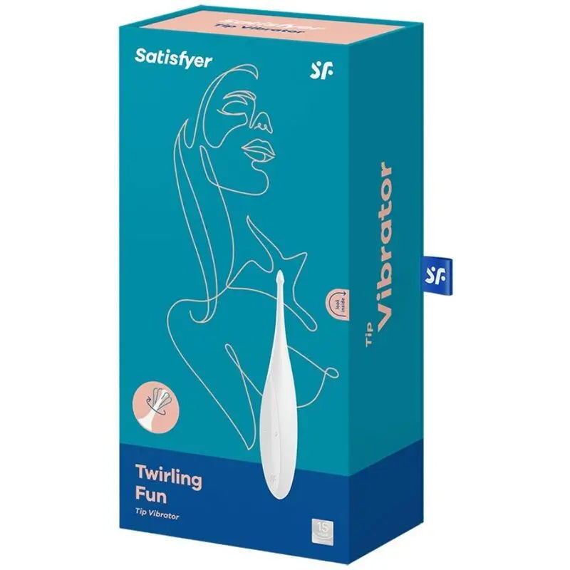 Vibrátor Satisfyer Twirling Fun na stimuláciu klitorisu – biely