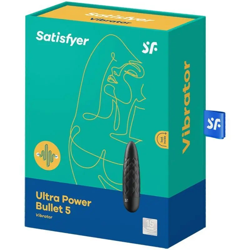 Vibrátor Satisfyer Ultra Power Bullet 5 – čierna vibračná guľôčka