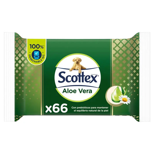 Scottex Aloe Vera vlhký toaletný papier, 66 kusov