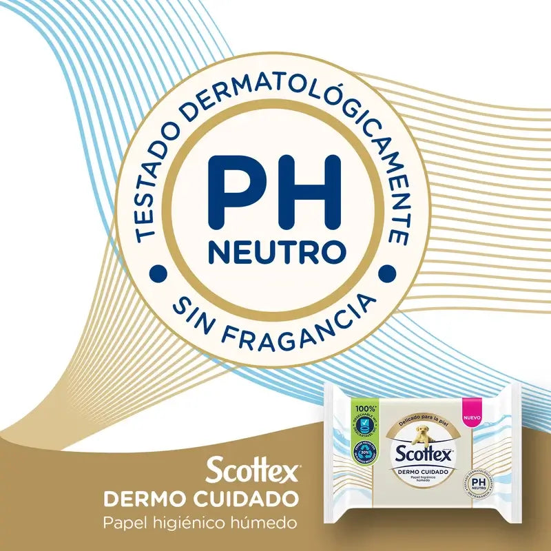 Scottex Dermo Cuidado – vlhký toaletný papier, 66 kusov