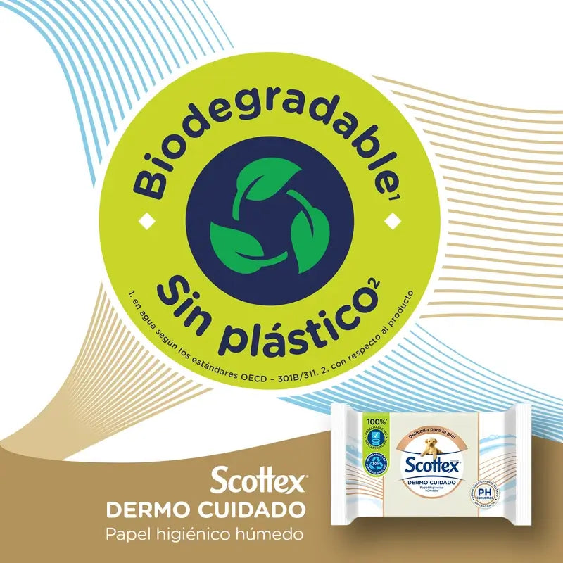 Scottex Dermo Cuidado – vlhký toaletný papier, 66 kusov