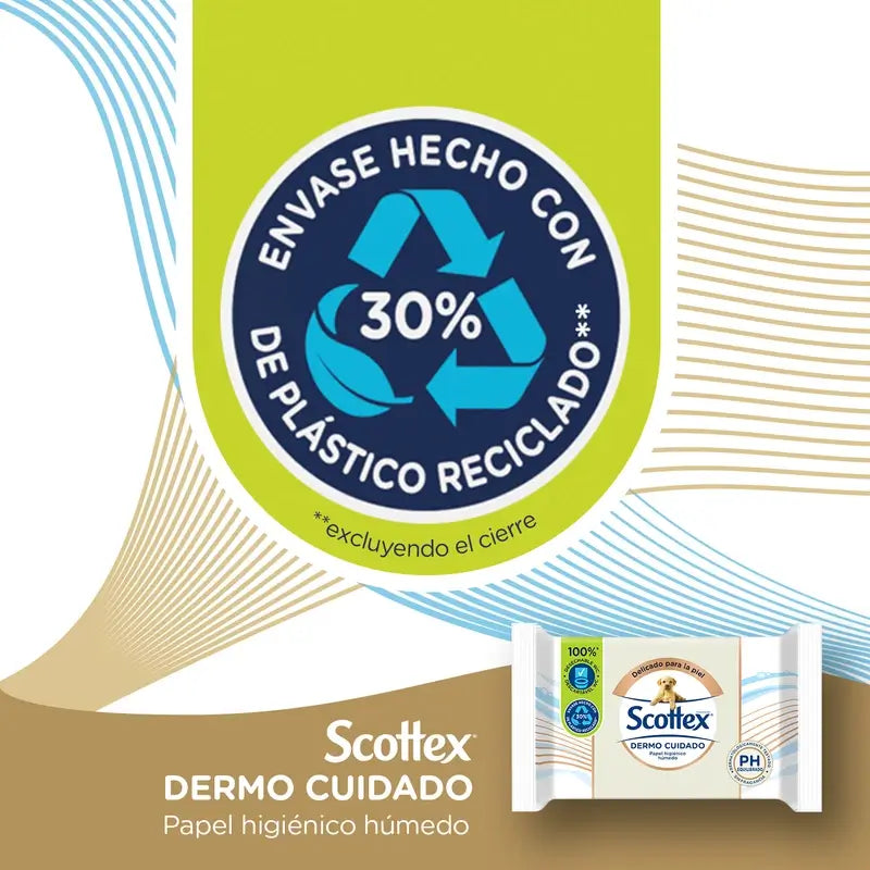Scottex Dermo Cuidado – vlhký toaletný papier, 66 kusov