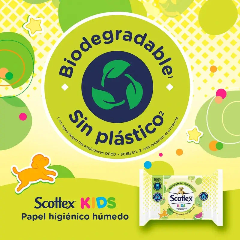 Scottex Junior vlhký toaletný papier, 74 kusov