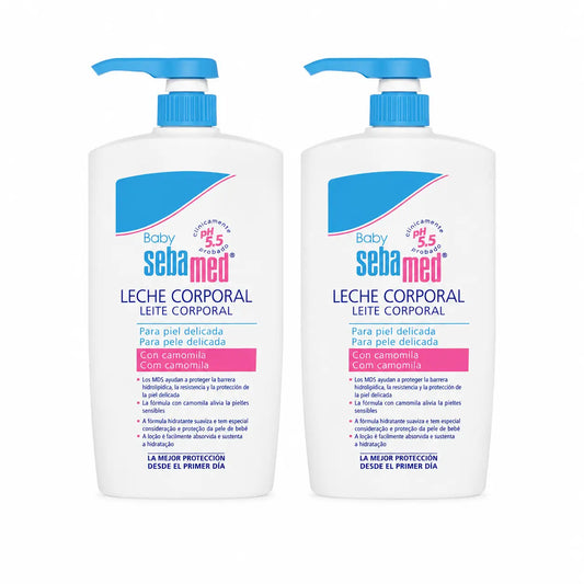 Sebamed Baby telové mlieko pre citlivú pokožku 750 ml, balenie po 2 ks