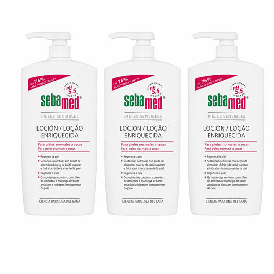 Sebamed Obohatené telové mlieko 1000 ml, balenie po 3 ks