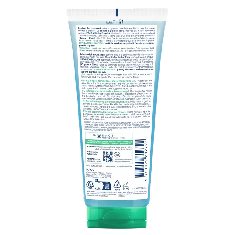 BIODERMA Sebium penový gél na špecifické čistenie bez povrchovo aktívnych látok, 200 ml