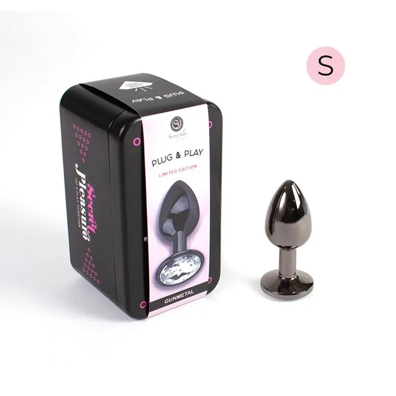 Secret Play Gunmetal análny kolík, veľkosť S, 7 cm