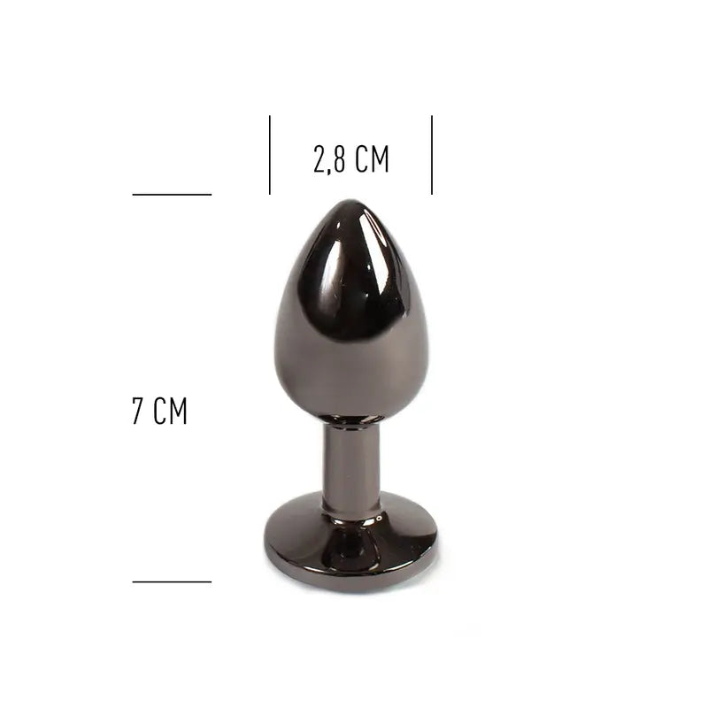 Secret Play Gunmetal análny kolík, veľkosť S, 7 cm