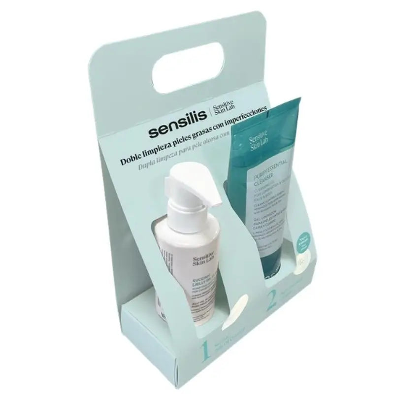 Sensilis Balíček na starostlivosť o pleť Purify + Succinic, 150 ml + 200 ml 