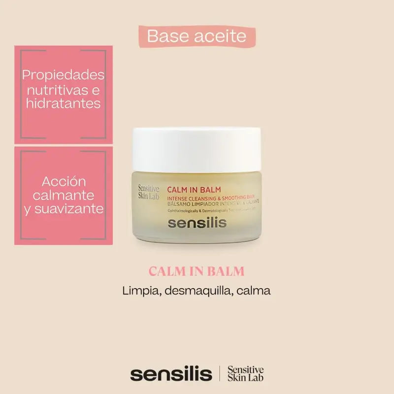 Sensilis Calm In Balm – čistiaci balzam pre citlivú a reaktívnu pleť, 50 ml
