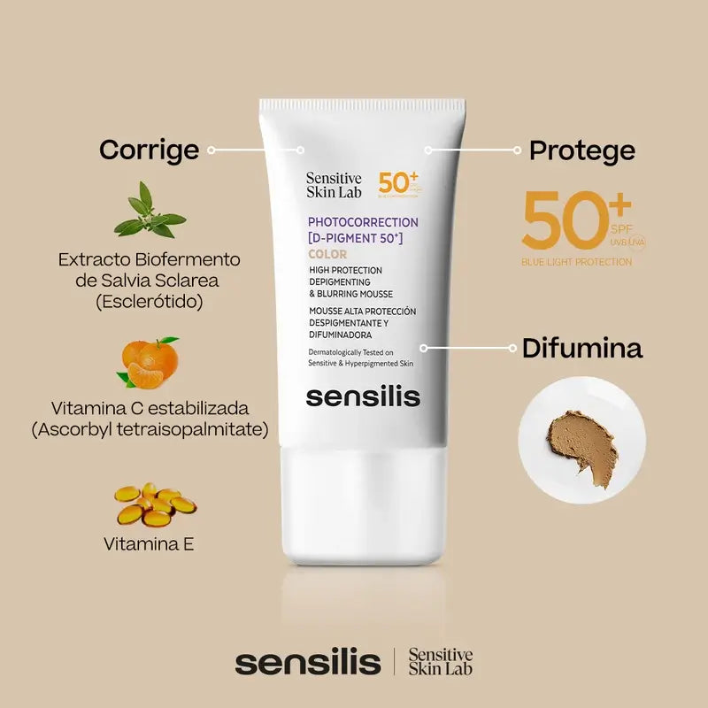 Sensilis Photocorrection [D-Pigment 50+] Depigmentačná penová emulzia 40 ml