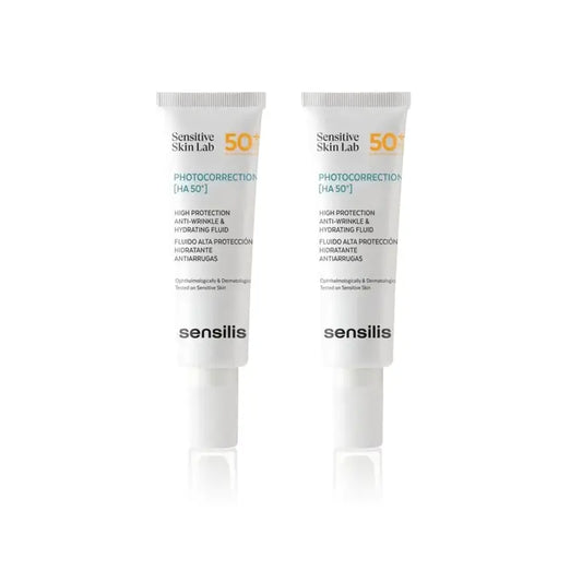 Sensilis Photocorrection [Ha 50+] Hydratačný krém proti vráskam, 2 × 50 ml