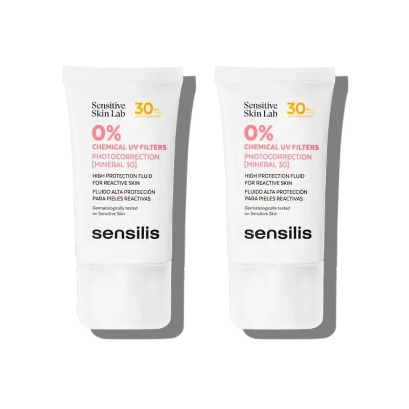 Sensilis Photocorrection Mineral SPF 30, 2 × 40 ml 