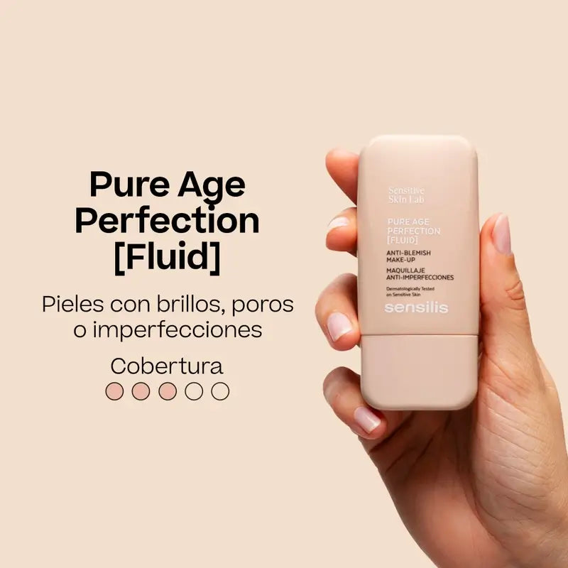 Sensilis Pure Age Perfection Make-Up & Treatment 30 ml – 05 Pêche Rosé