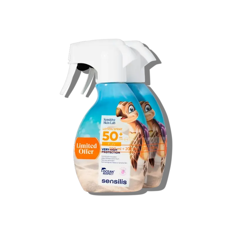 Sensilis Solares Lotion Spray 50+ pre deti, 2 x 200 ml 