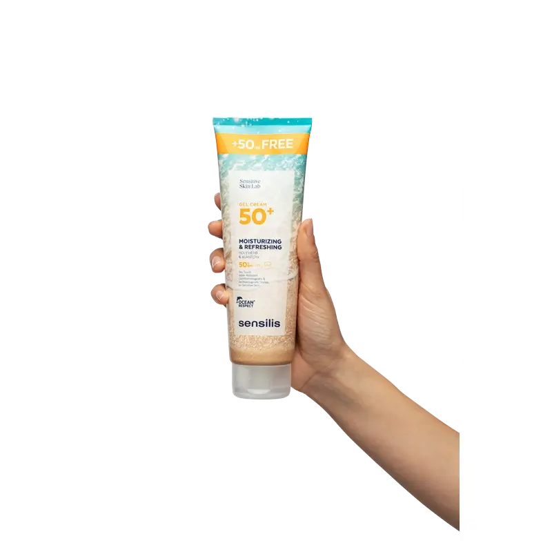 Sensilis Hydratačný a osviežujúci krémový gél SPF 50+, 250 ml