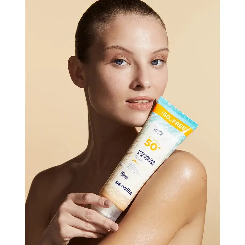 Sensilis Hydratačný a osviežujúci krémový gél SPF 50+, 250 ml