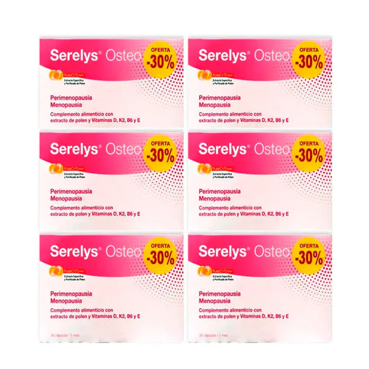 Serelys Osteo, balenie 6 x 30 kapsúl