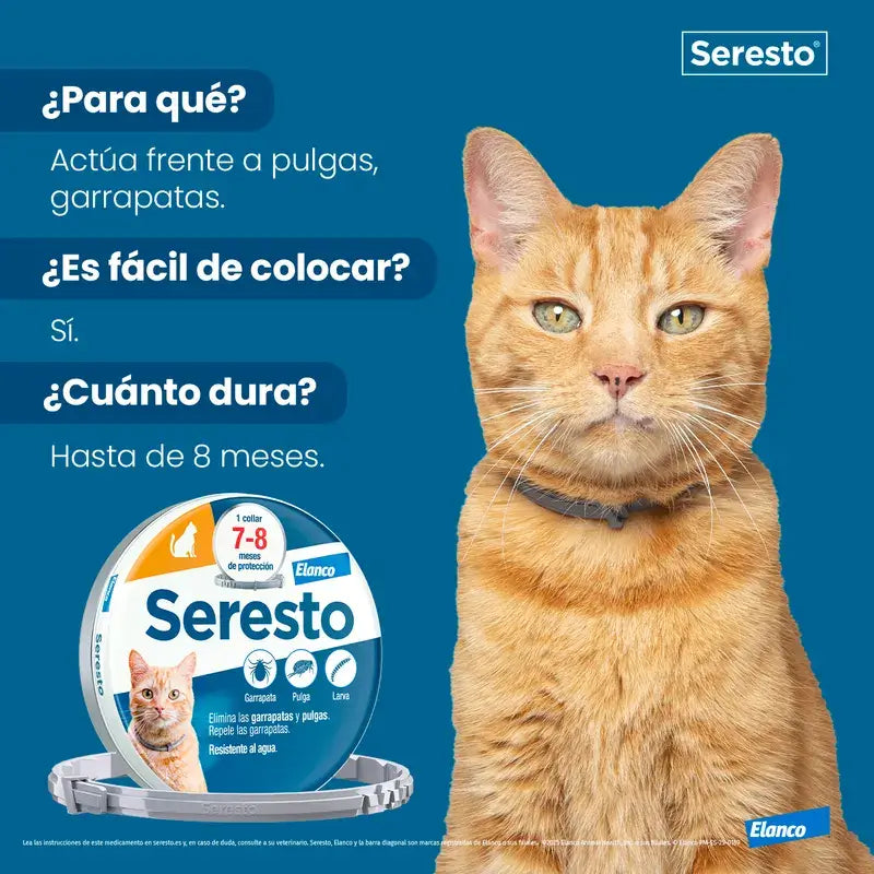 Seresto obojok pre mačky, balenie po 3 ks