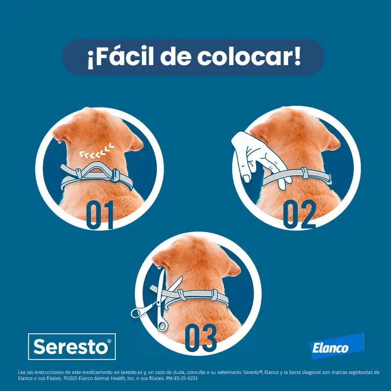 Obojok Seresto pre psov do 8 kg – malé balenie, 3 ks