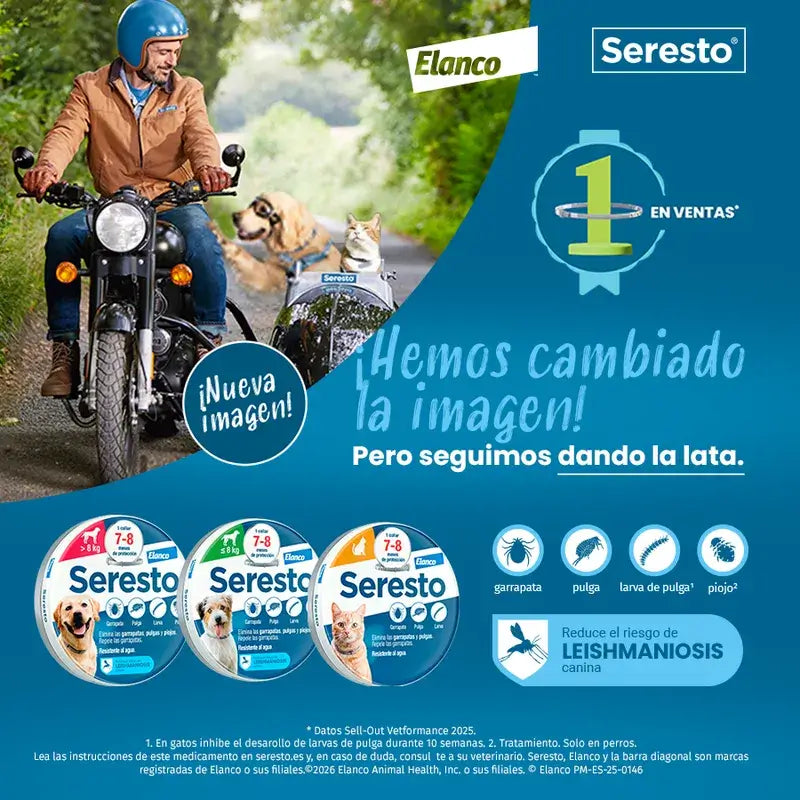 Obojok Seresto pre psov do 8 kg – malé balenie, 3 ks