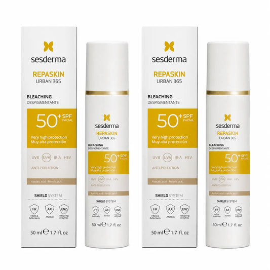 Sesderma Repaskin Urban 365 – prípravok na odstránenie pigmentových škvŕn SPF50+ 50 ml, balenie po 2 ks