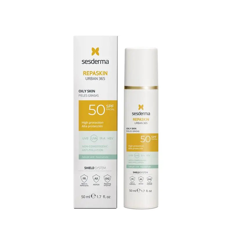 Sesderma Repaskin Urban 365 pre mastnú pleť, 50 ml