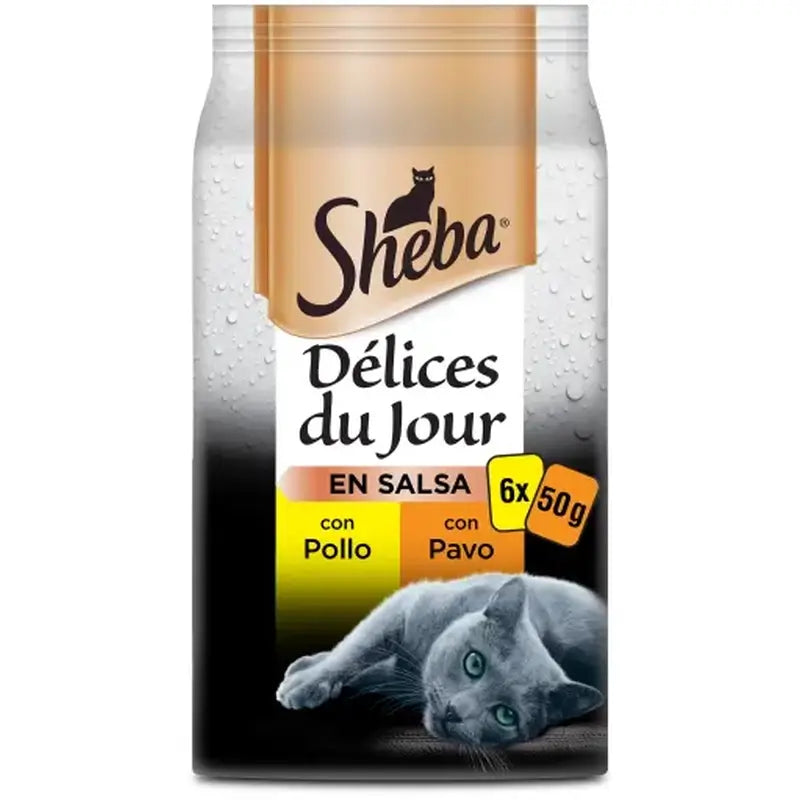 Sheba Delices Du Jour Vtáky pre mačky 12×6×50 g