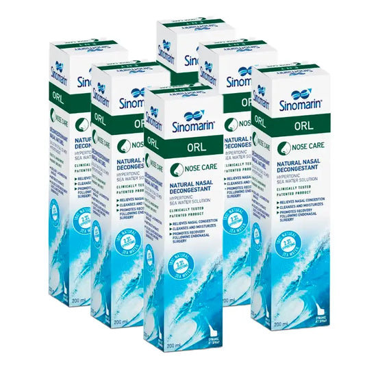 Sinomarin Orl – nosný dekongestant, balenie 6 x 200 ml