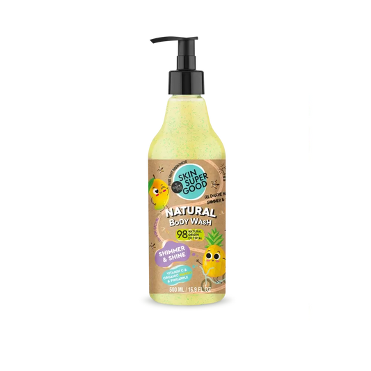 Skin Super Good Prírodný sprchový gél Shimmer & Shine, 500 ml