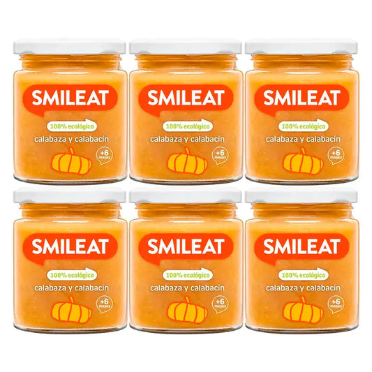 Smileat – pohárik s tekvicou a cuketou, 6 x 230 g