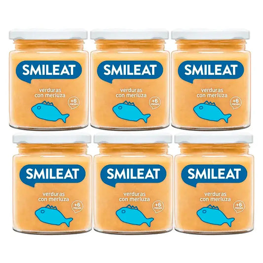 Smileat – pohárik s morským vlkom a zeleninou, 6 x 230 g