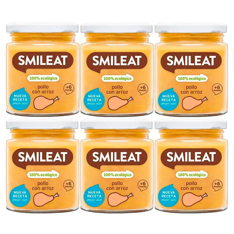 Smileat – pohárik s kuracím mäsom a ryžou, 6 x 230 g