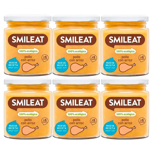 Smileat – pohárik s kuracím mäsom a ryžou, 6 x 230 g