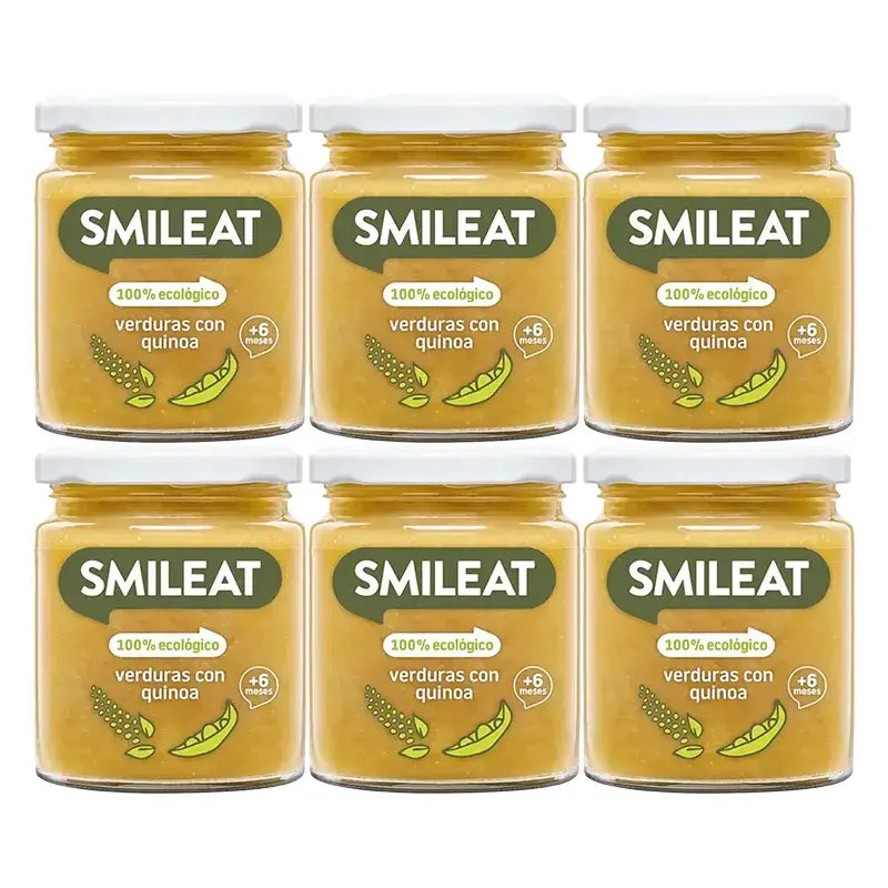 Smileat – ekologická zeleninová kaša s quinou v poháriku, 6 x 230 g