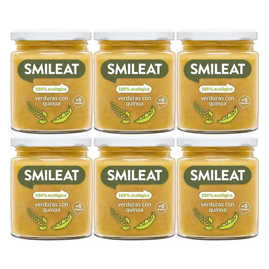Smileat – ekologická zeleninová kaša s quinou v poháriku, 6 x 230 g