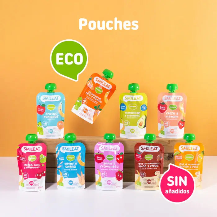 Smileat Pouch Jogurt a maliny Eco 100 g
