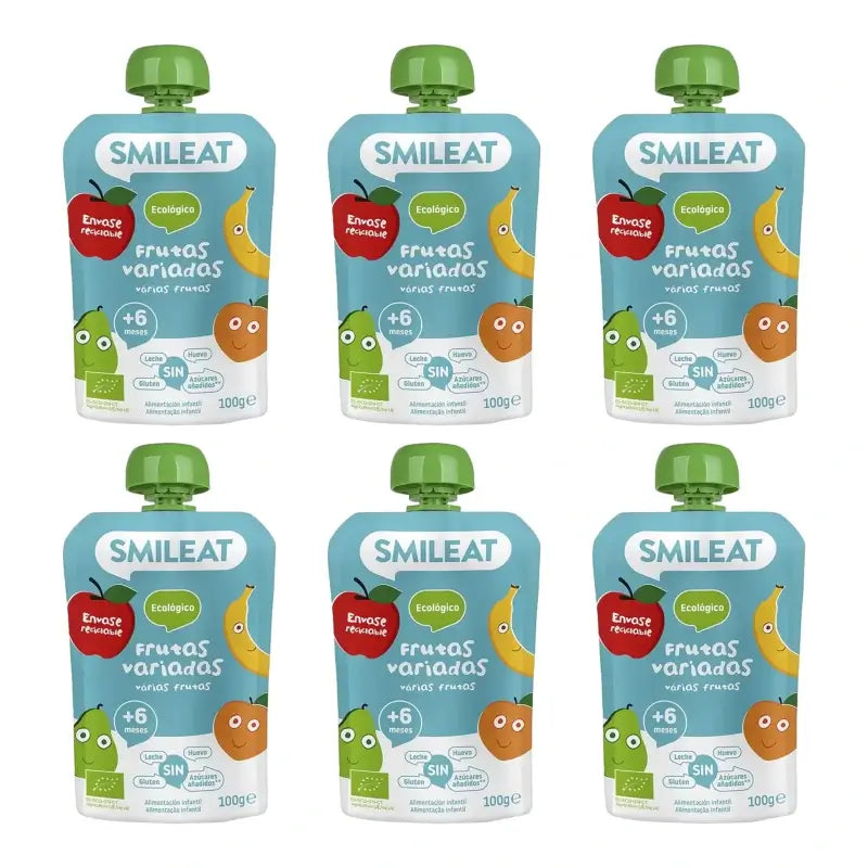 Smileat Pouch – zmes ovocia, 100 g, balenie po 6 ks